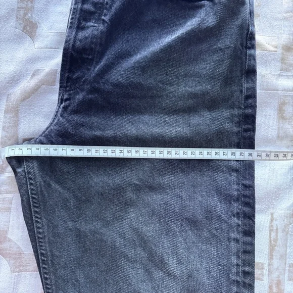 Agolde 90s high rise button flys women’s slim straight legs jeans black size 27 - Picture 10 of 14